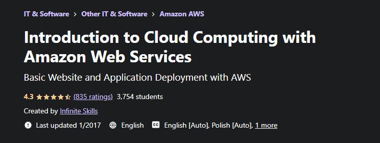 Introduction to Cloud Computing with Amazon Web Services