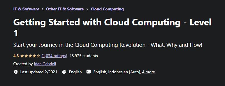 Getting Started with Cloud Computing - Level 1